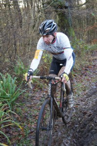 Paul tackling the mud and taking 8th Place in the M40's