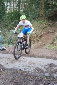 Peter showing how this MTB racing is done