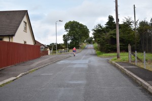 Aaron just testing the climb out - looks steeper and longer than last year